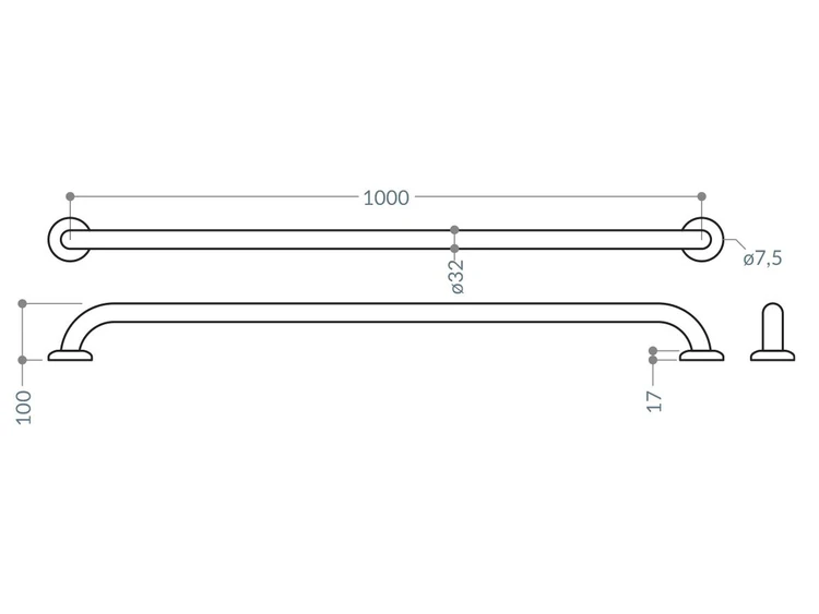 DISEGNI TECNICI - Maniglione lineare